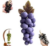 Grape Soap on a Rope, Handmade Grapes-Shaped Soaps, Natural Face & Body Bath Bunch Soaps, Exquisite Home Decor and Gift Choice for Bathroom Décor & Holiday Gifts (Purple)