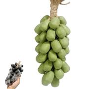 Grape Soap on a Rope, jabón hecho a mano en forma de uva para cara, cuerpo y manos, jabones decorativos, elegante decoración del hogar e idea de regalo (1, verde 40)