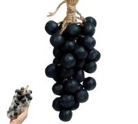 Grape Soap on a Rope, jabón hecho a mano en forma de uva, pieza saponificada en frío para cara, cuerpo y manos, jabones decorativos, elegante decoración del hogar e idea de regalo (1, negro 40)
