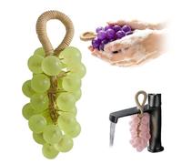 Grape Soap on a Rope, Personalized Original Handmade Crystal Grape Soap 2026 New Unique Decorative Bathsoap Grapes Cluster Hand Soap Washing Hands and Fresh Air Scented Gift for Bathroom (Green tea)