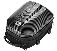 Grapelet Bolsa Trasera Impermeable para Moto, Bolsa de Equipaje de plástico ABS, rígida, con Espacio de Almacenamiento Ampliable, 24 L - 35 L