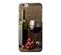 Grapes Bottle and Glass of Red Wine Funda Carcasa Case para iPhone 6 Plus iPhone 6s Plus