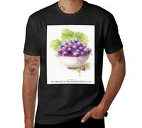 Grapes in a Bowl T-Shirt Black XL