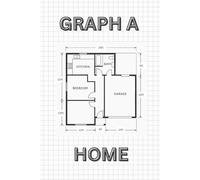 Graph A Home: / Graph Paper Light Gray Color/.250 Inch Squares ( 1/4 Inch Graph Paper ) / 6x9 Pocket-Size Notebook/ 1 Opening Page/ 119 Pages of Light Gray Graph Paper/ Glossy Cover/