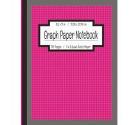 Graph Geek Minimalist Graph Paper Notebook for Women in STEM, Design, & Art | 5x5 (5 squares per inch) | Hot Pink Edition: Empowering STEM Students, ... with Style and Precision (Large 8.5x11 Inch)