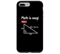 Graph Math Is Easy Find X Estudiante Profesor Declaración Divertida Carcasa para iPhone 7 Plus/8 Plus