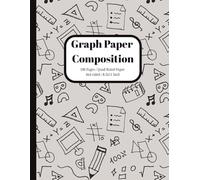 Graph Paper Composition Notebook: 4x4 Quad Ruled | 8.5 x 11 Inch Graph Book for Math, Science, Drawing & School Work (100 Pages): Fun Doodle Cover | ... | Perfect for Math, Geometry & Graphing