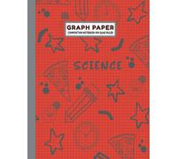 Graph Paper Composition Notebook 4X4 Quad Ruled: Science Notebook | Full Page Size 8.5 x 11 inches | Grid Paper 110 Pages | Red Cute Cover Art Design