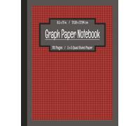 Graph Paper Composition Notebook - 5x5 Quad Ruled | Dark Red, Charcoal, & Black Cover with Inspirational Quote: Grid Paper for Math, Science, Art & ... or Take Notes | 110 Pages, Large 8.5" x 11"