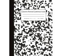 Graph Paper Composition Notebook 8.5 x 11 - 100 Pages | Large Quad Ruled 5x5 Grid | School, Math, Drawing, Design & Engineering Notebook