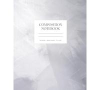 Graph Paper Composition Notebook: Blue Brushstrokes Cover Design with 120 Grid Pages | 7.5 x 9.25 inches