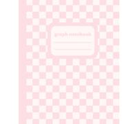 Graph Paper Composition Notebook: Cute Pastel Pink Checkered Journal | 4x4 Quad Ruled Grid Paper | 7.5 x 9.25 | 110 Pages | Retro Aesthetic Cover