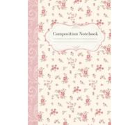 Graph Paper Composition Notebook: Cute Pink Floral Quad Ruled Notebook | 6 x 9 Inches, 120 Pages | Aesthetic Grid Journal for School Notes, Sketching, and Journaling