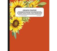 Graph Paper Composition Notebook: Elegant Sunflower Floral Design for Notes & Creativity