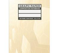 Graph Paper Composition Notebook: Joyful Shades of Champagne Polygonal Abstract Design | 8.5 x 11 Inches, 100 Pages, 4x4 Quad Ruled for Enhanced Creativity | Perfect for Artists, Students, & Engineers