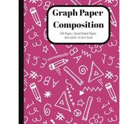 Graph Paper Composition Notebook - Quad Ruled 5x5 Grid | 100 Pages | 7.5" x 9.25": Math, Science, and Engineering Notebook | Graphing, Drawing, and Design | School & Office Use