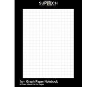 Graph Paper Cut Out Notebook: 1cm Scale Graph Paper, 100 (50 Front and Back) 8.5" x 11" White Pages with Grey Grids (Suplitech Office & School Essentials)
