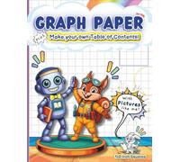 Graph Paper for Kids: 1/2 Inch Squares with Pictures, Make Your Own Table of Contents, and Inventor Challenge - Creative Activities for Elementary, Grades 2-4