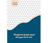 Graph Paper Hexagon Notebook - 100 Pages, 8.5 x 11 Inch: Perfect for Gaming Maps, Chemistry Diagrams, Design Sketches, and Creative Planning