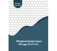 Graph Paper Hexagon Notebook - 100 Pages, 8.5 x 11 Inch: Perfect for Gaming Maps, Chemistry Diagrams, Design Sketches, and Creative Planning