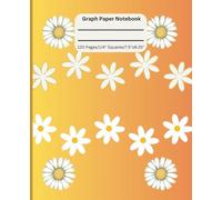 Graph paper in a Bright Daisy Cover Composition Notebook, 120 pages, 1/4" squares, 7.5" x 9/25"
