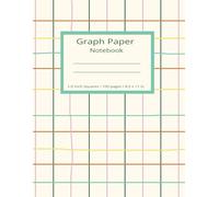 Graph Paper Notebook 1/2 inch squares: 8.5 x 11 in | Grid Paper Notebook for Kids | 100 Pages | Graph Paper Notebook for Math from basic to Algebra, ... Quad Ruled Paper | Large | 2 squares per inch