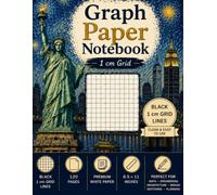 Graph Paper Notebook 1 cm: 1 cm Grid • Black Grid Lines • 120 Pages • 8.5" × 11" Graph Paper for Math, Engineering, Architecture, Drafting, Design & School