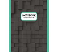 Graph Paper Notebook - 1 cm Grid, 100 Pages: Black and Green Geometric Cover | 8.5 x 11 Inch | Math, Drawing, Engineering, STEM, and Design