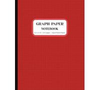 Graph Paper Notebook 4x4: Quad Ruled 4x4 Grid Paper Notebook for Math, Science, and Engineering | 100 Pages, 8.5 x 11 Inches | Red Cover (Notebooks for Education & Work)