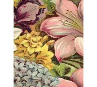 Graph Paper Notebook: 5 x 5 Graph Paper | 8 x 10 in | 240 Pages for Garden Design, Craft Projects, Knitting, Cross-Stitching, Quilting Plans | Floral Cover