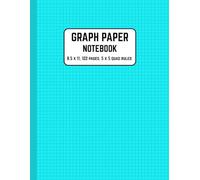 Graph Paper Notebook 5x5: Light Gray Lined Quad Ruled Grid Journal for Math, Drawing, Engineering & School: 122 Pages | 5 Squares Per Inch | 8.5" x ... Students, Engineers, Designers & Architects