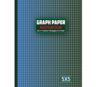 Graph Paper Notebook: 5x5 Quad-Ruled Graph Paper Notebook with 120 Pages in 8.5” x 11” Size - Perfect for Math, Engineering, Science, and Schoolwork