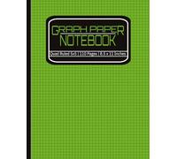 Graph Paper Notebook: 5x5 Quad Ruled Grid Paper for Math and Science | 110 Pages | 8.5 x 11 Inches: Electric Green