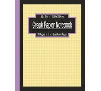 Graph Paper Notebook - 5x5 Quad Ruled | Yellow & Purple Cover with Inspirational Quote: Grid Paper for Math, Science, Art, & Engineering Students | ... for Teens & Adults | 110 Pages, 8.5x11 in.