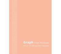 Graph Paper Notebook - 8.5 x 11 - 1/5 Inch Squares - 100 Pages: Quad Ruled Graphing Composition Book for Math, Science & Engineering Students, School & Work - 5x5 Grid - Aesthetic Peach Blush Cover