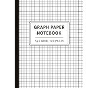 Graph Paper Notebook 8.5 x 11 | 120 Pages | 5x5 Grid | Inspirational & Motivational Quotes on Every Page | Large Squared Notebook for Math, Drawing, ... Engineers, Artists, and Bullet Journaling