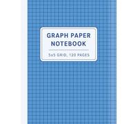 Graph Paper Notebook 8.5 x 11 | 120 Pages | 5x5 Grid | Motivational Quotes on Every Page | Matte Blue Cover | Journal for Math, Drawing, Journaling & ... Engineers, Artists, and Bullet Journaling