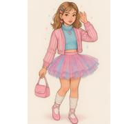 Graph paper notebook/ A squared notebook/ 100 PAGES/ Cute girls notebook / Gift for girl / Cute gift for girl / Notebook for teen girl / Notebook for school / grid notebook