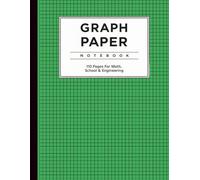 Graph Paper Notebook: Beautiful Dark Green Design Cover | 5x5 Grid Graph Paper Notebook | 110 Pages | Large 8.5 x 11 Quad Ruled Notebook for Math, Engineering, School & Drawing