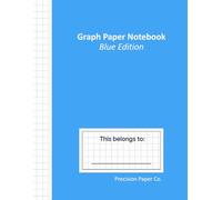 Graph Paper Notebook - Blue Edition: Elegant and functional 8.5x11 graph paper notebook - Blue Edition. 110 pages, white paper, matte cover. Also ... in Red, Light Blue, Green, Yellow, and Black.