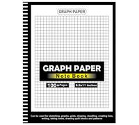 Graph Paper Notebook: Composition Exercise Book for School, Engineering Work, Drawing & Students - 8.5” x 11” 100+ Pages