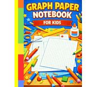 Graph Paper Notebook for Kids: 1/2 Inch Squares, Math and Science Grid Paper for Elementary School and Homeschool Students | 100 pages 50 sheets | Color Blocks