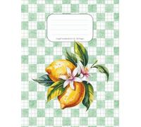 Graph Paper Notebook, Green Checkered Lemon Cover - 8.5 x 11 Inches, 120 Pages - Grid Notebook for Math, Drawing, Engineering, and Note Taking