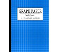Graph Paper Notebook: Grid Paper Notebook, Grid Paper for Math and Science Students, Quad Ruled 5x5 ( 100 Pages, 8.5 x 11)