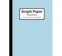 Graph Paper Notebook: Grid Paper Notebook, Quad Ruled 4x4, 100 Pages, 8.5 x 11 for Math, Science Drawing, Light Blue
