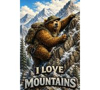 Graph Paper Notebook: I Love Mountains
