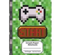 Graph Paper Notebook: Pixel Gamer Edition - Quad Ruled 5x5 Grid Paper for Drawing, Gaming Maps & Creative Design | 130 Pages
