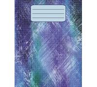 Graph Paper Notebook Quad Ruled 1/4” Grid with Page Numbers: Serenity Abstract Cover Illustration for Quilters, Designers, and Students