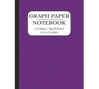 Graph Paper Notebook: Quad Ruled Science Notebook | Math Paper Notebook | Grid Notebook | 8.5 x 11 inches | 110 pages