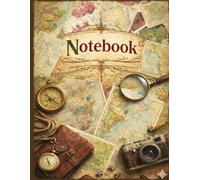 Graph Paper Notebook: Vintage World Map Cover | 8.5 x 11 inches, 120 Pages, Quad Ruled 5x5,Antique Aesthetic Grid Paper Journal for Students